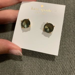 Black/diamond Kate spade earrings